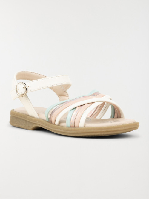 Sandales brides colorées fille (25-30) Sandales brides colorées fille (25-30)