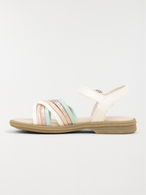 Sandales brides colorées fille (25-30) Sandales brides colorées fille (25-30)