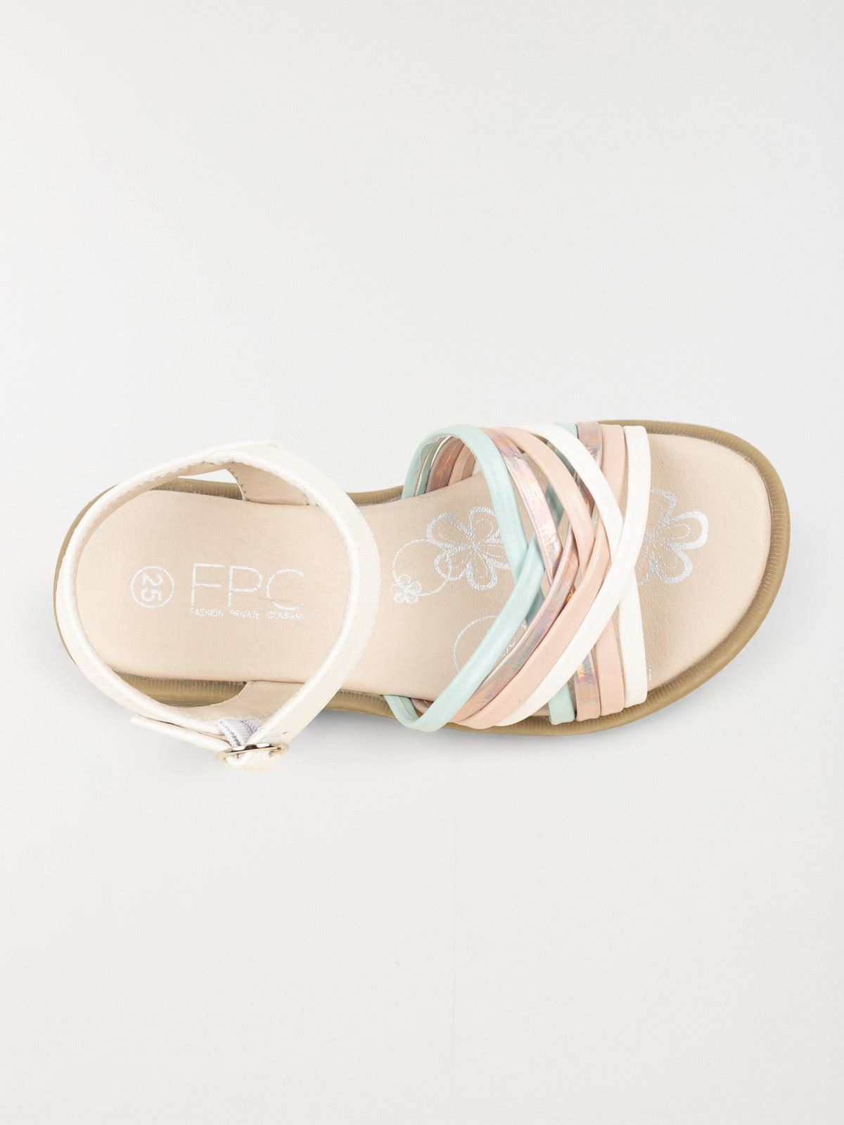 Sandales brides colorées fille (25-30) Sandales brides colorées fille (25-30)