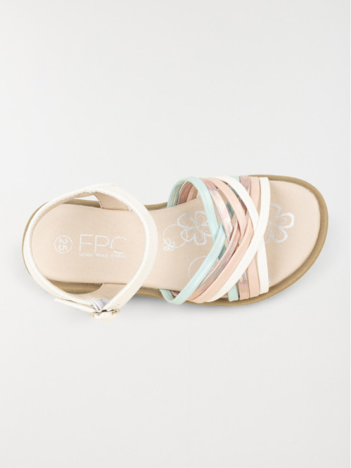 Sandales brides colorées fille (25-30) Sandales brides colorées fille (25-30)