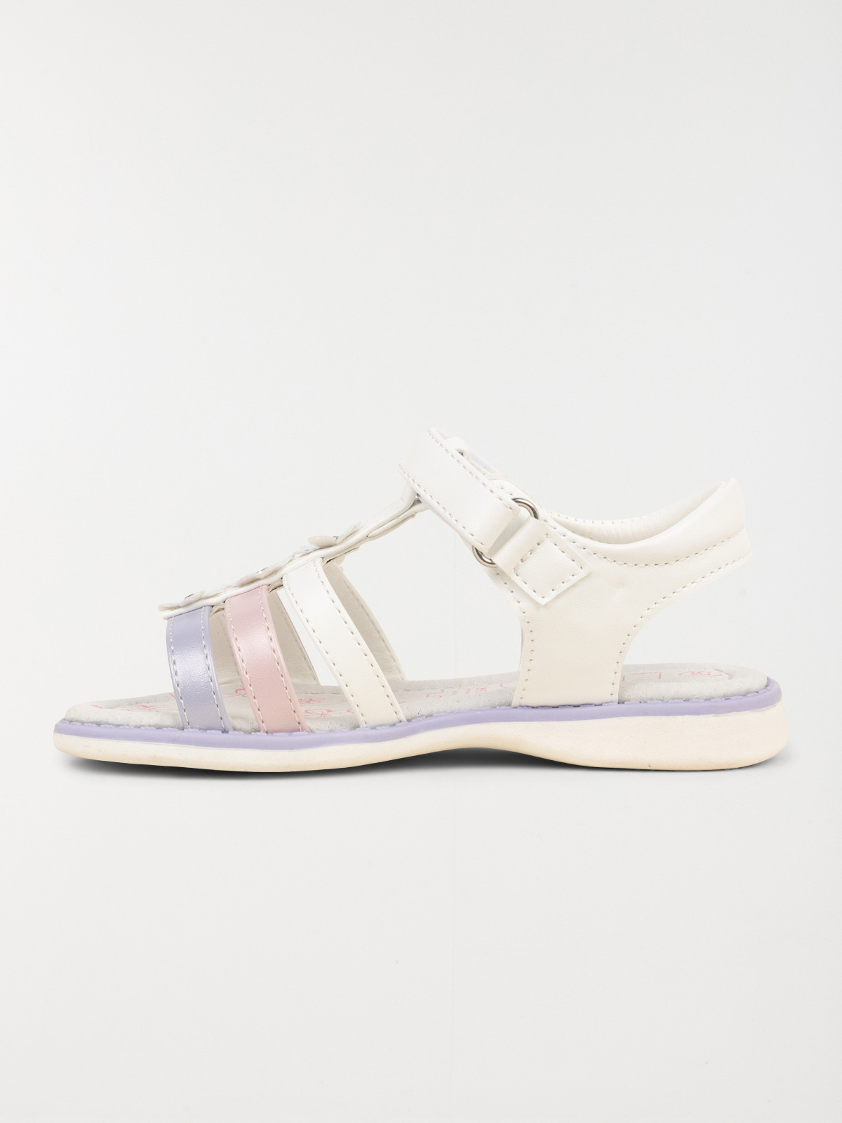 Sandales blanches fleurs fille (24-30) Sandales blanches fleurs fille (24-30)