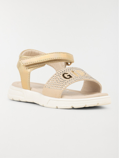 Sandales dorées strass fille (25-30)