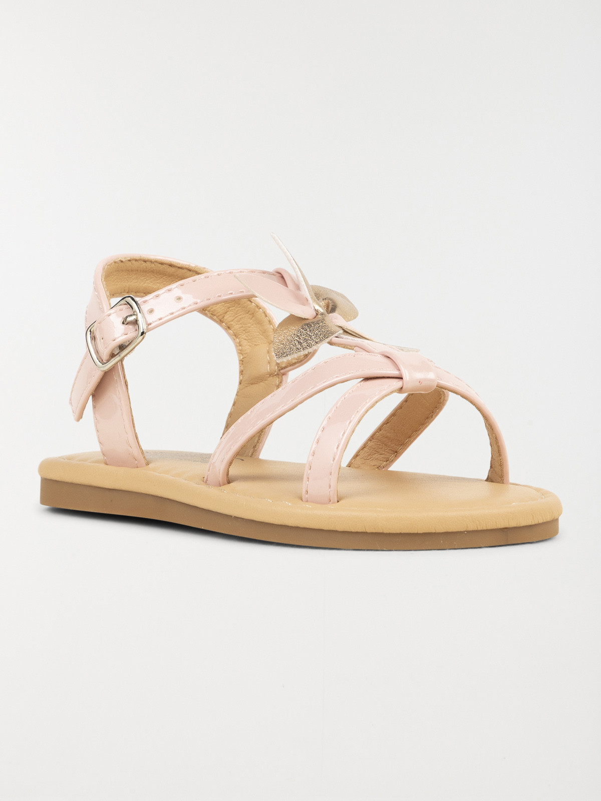 Sandales roses plates fille (24-30)