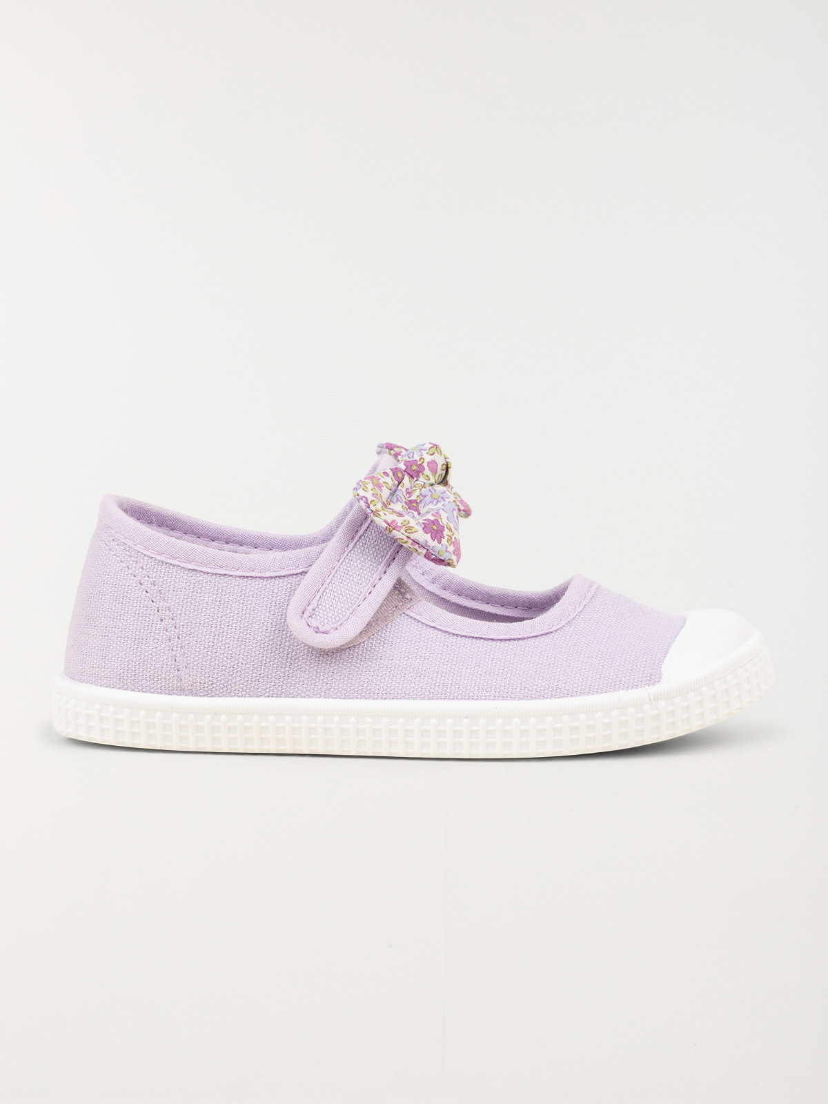 Tennis lilas toile noeud fille (24-30)