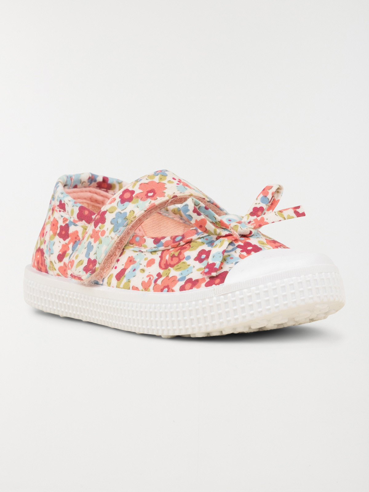 Tennis fleurie toile noeud fille (24-30) Tennis fleurie toile noeud fille (24-30)