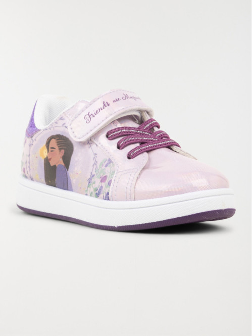 Basket WISH fille lilas (24-30)