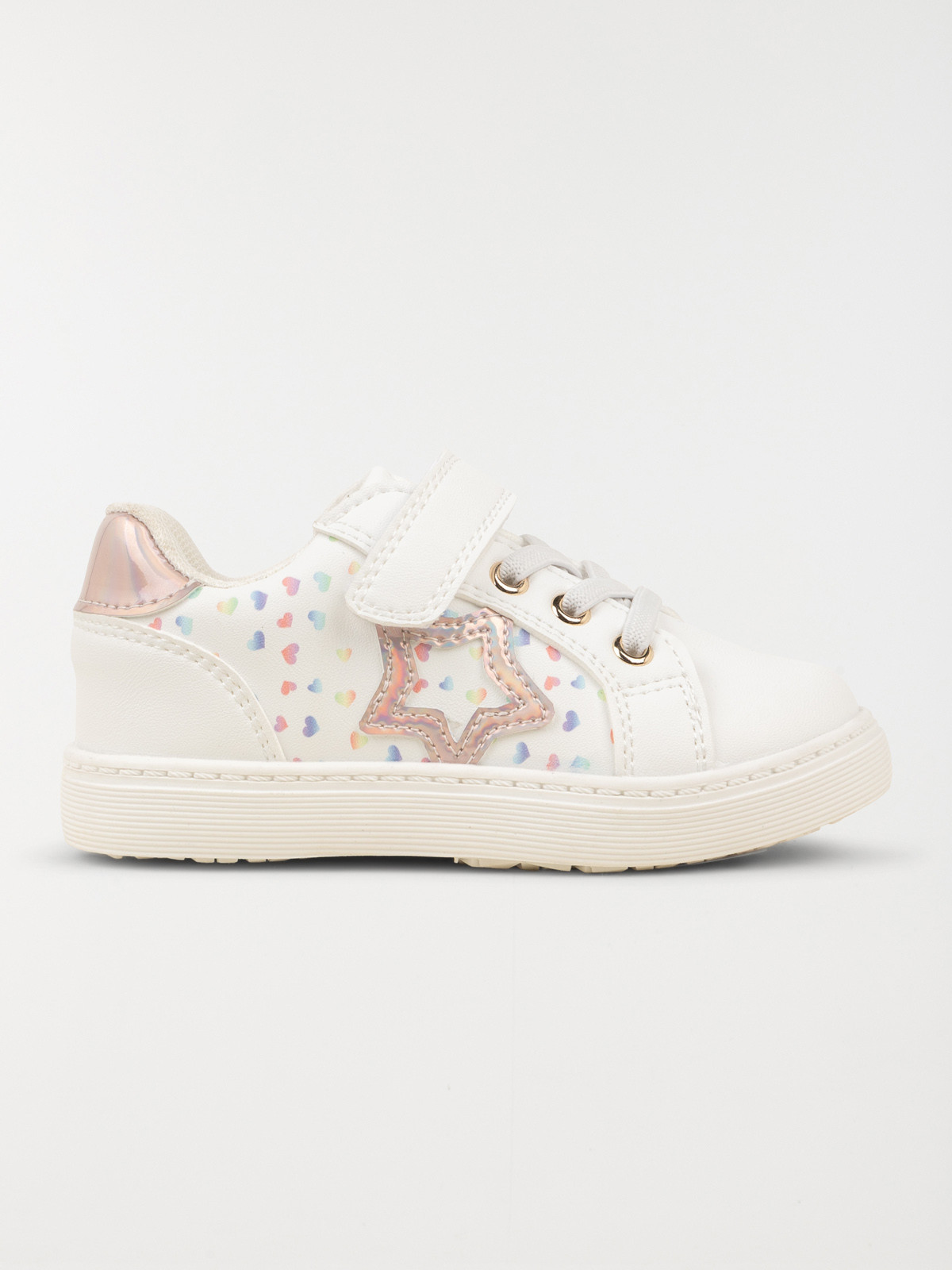 Baskets étoile et coeurs fille (24-30)