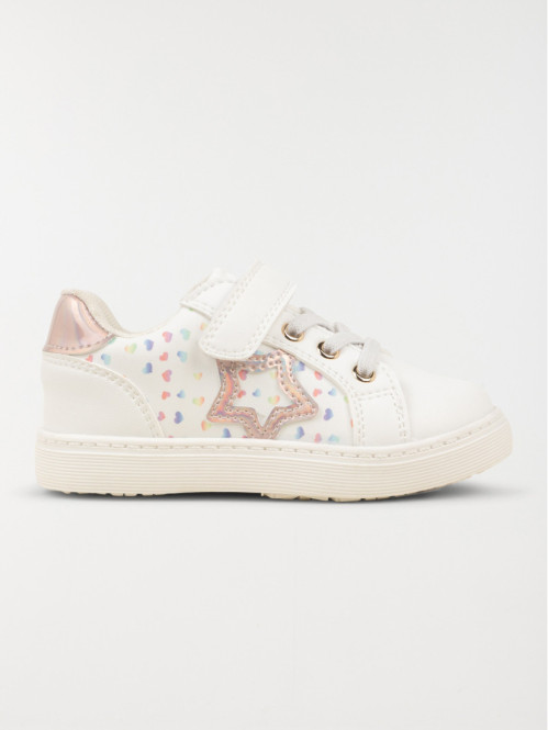 Baskets étoile et coeurs fille (24-30)