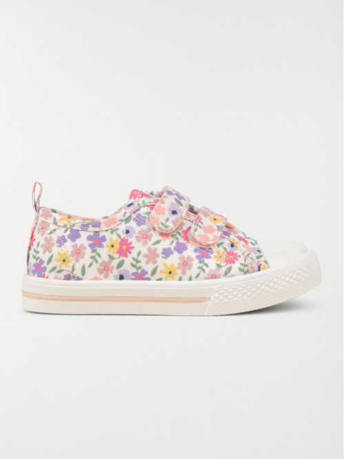 Tennis toile fille fleurie...