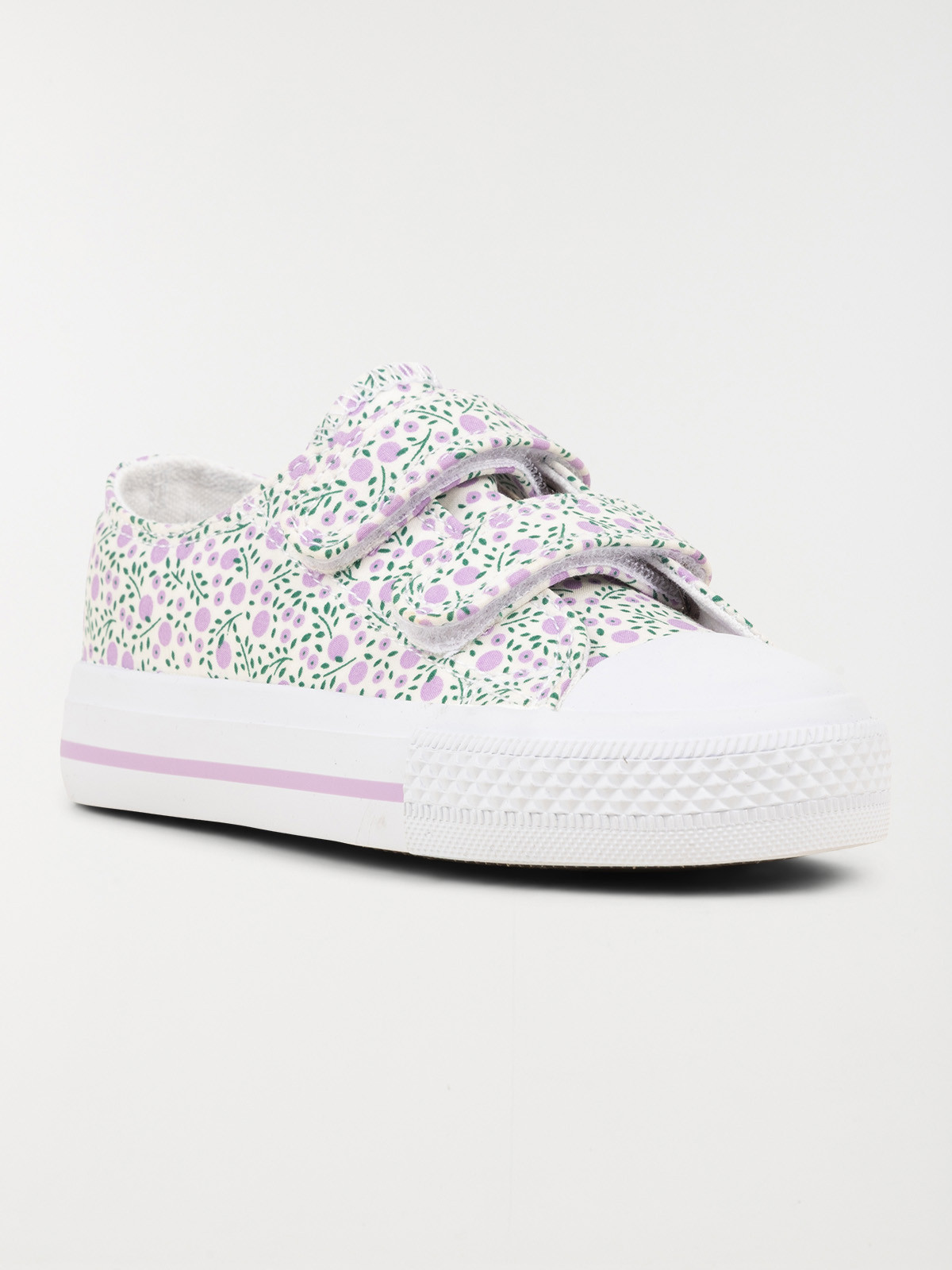 Tennis toile fleurie fille (24-30)