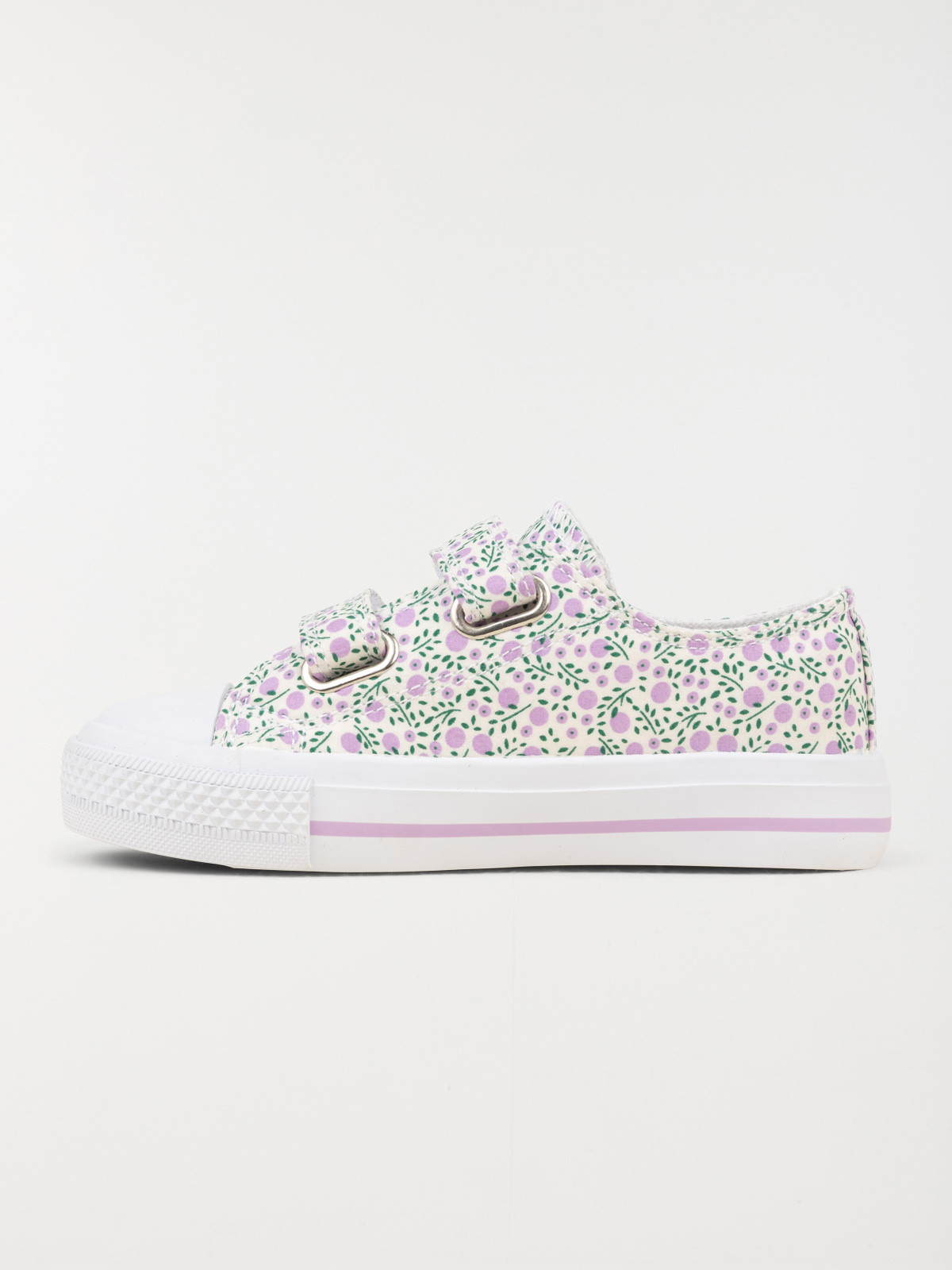 Tennis toile fleurie fille (24-30)