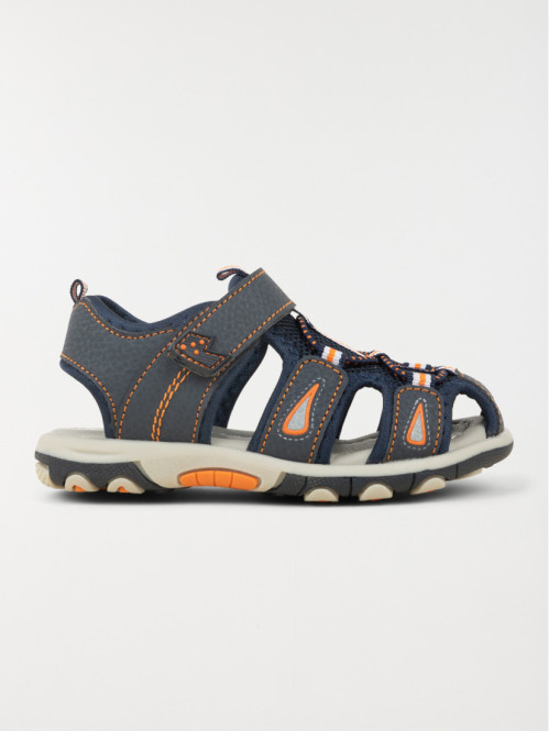 Sandale navy et orange garçon (24-30)
