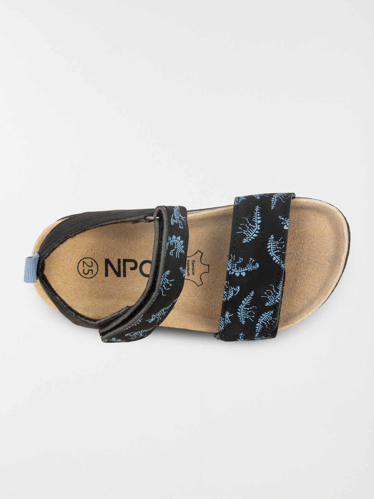 Nu-pied noir dinosaure garçon (24-30)