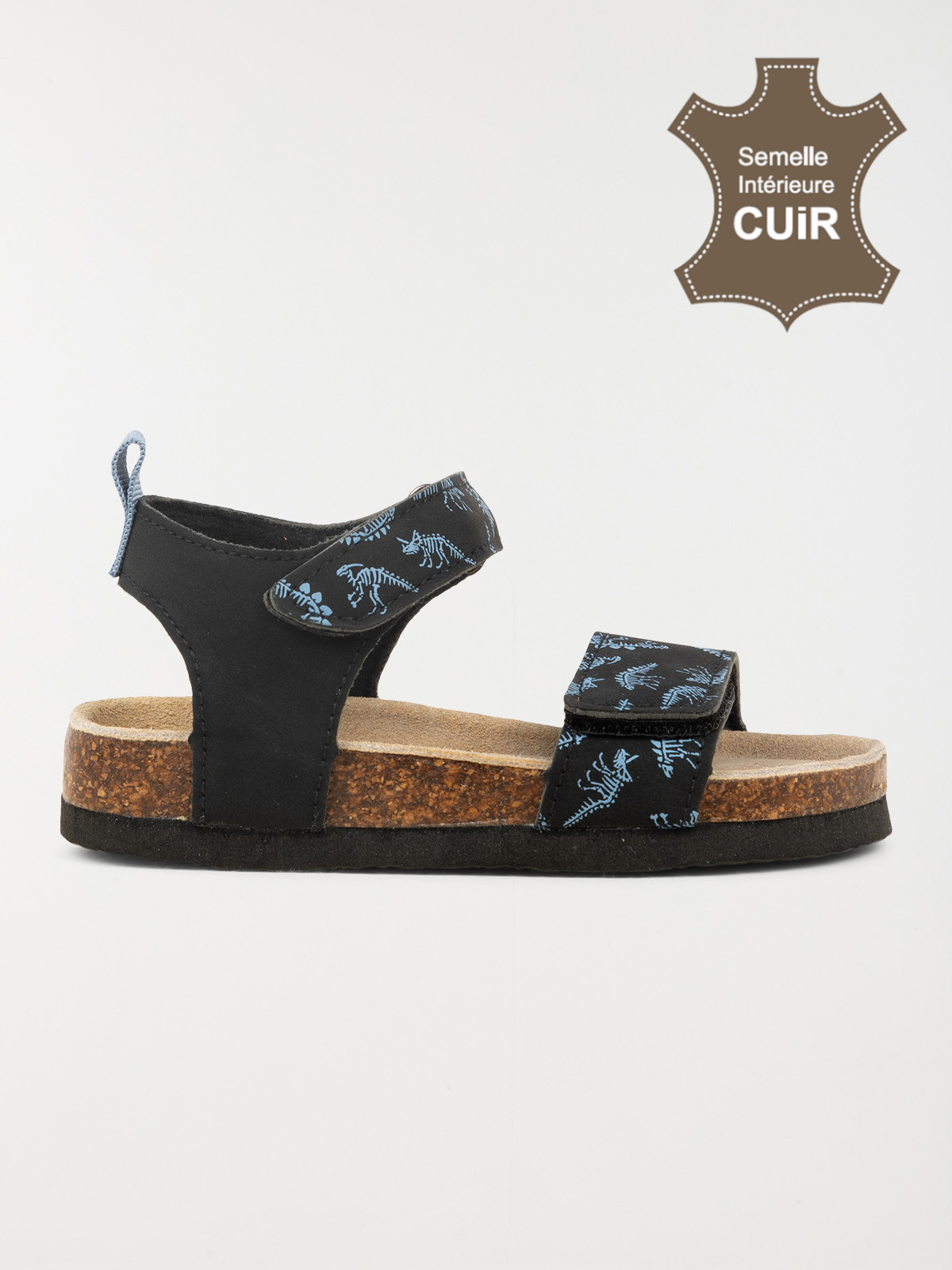 Nu-pied noir dinosaure garçon (24-30)