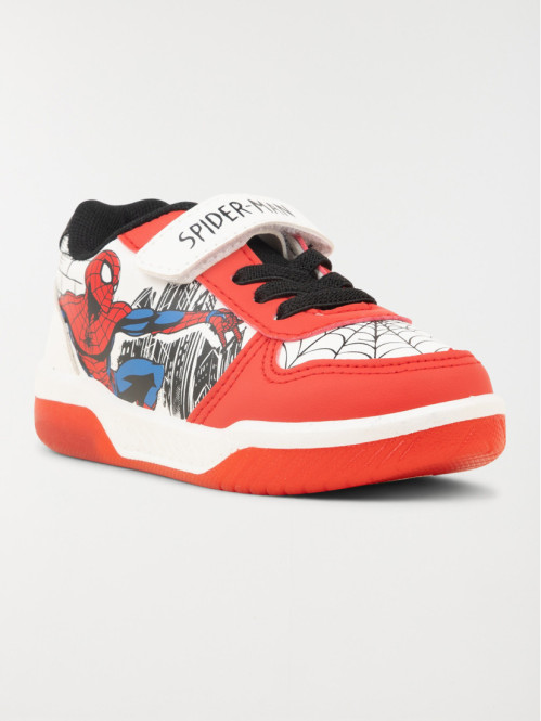 Basket Spiderman garçon blanc (25-30)