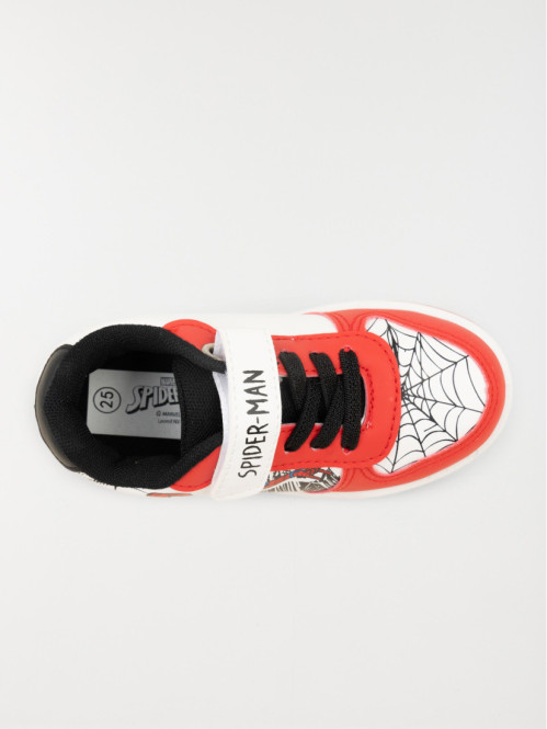Basket Spiderman garçon blanc (25-30)