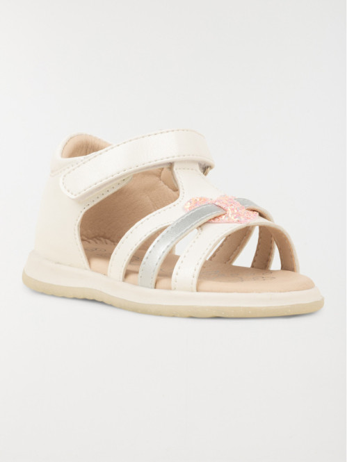 Sandales coeur pailleté fille (19-23)