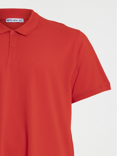 Polo tomate grande taille homme