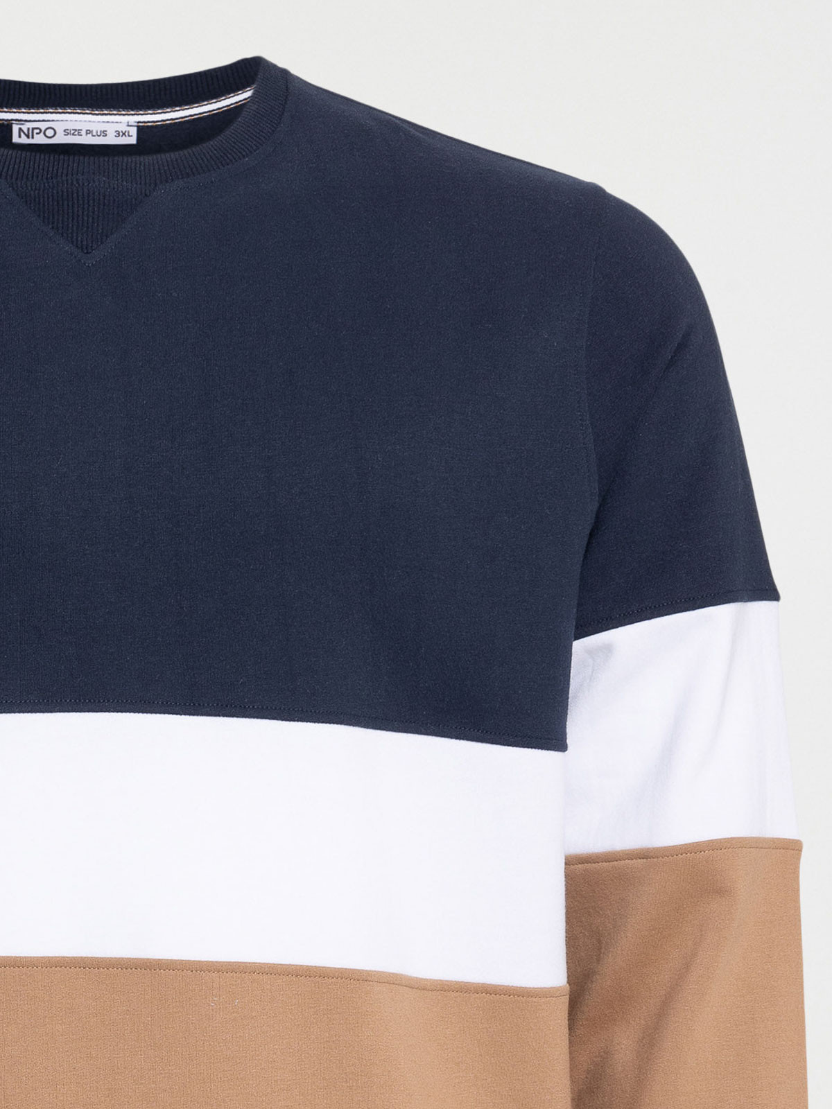 Sweat tricolore grande taille homme Sweat tricolore grande taille homme