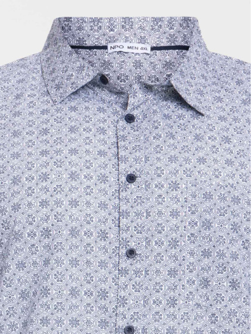 Chemise imprimée grande taille homme