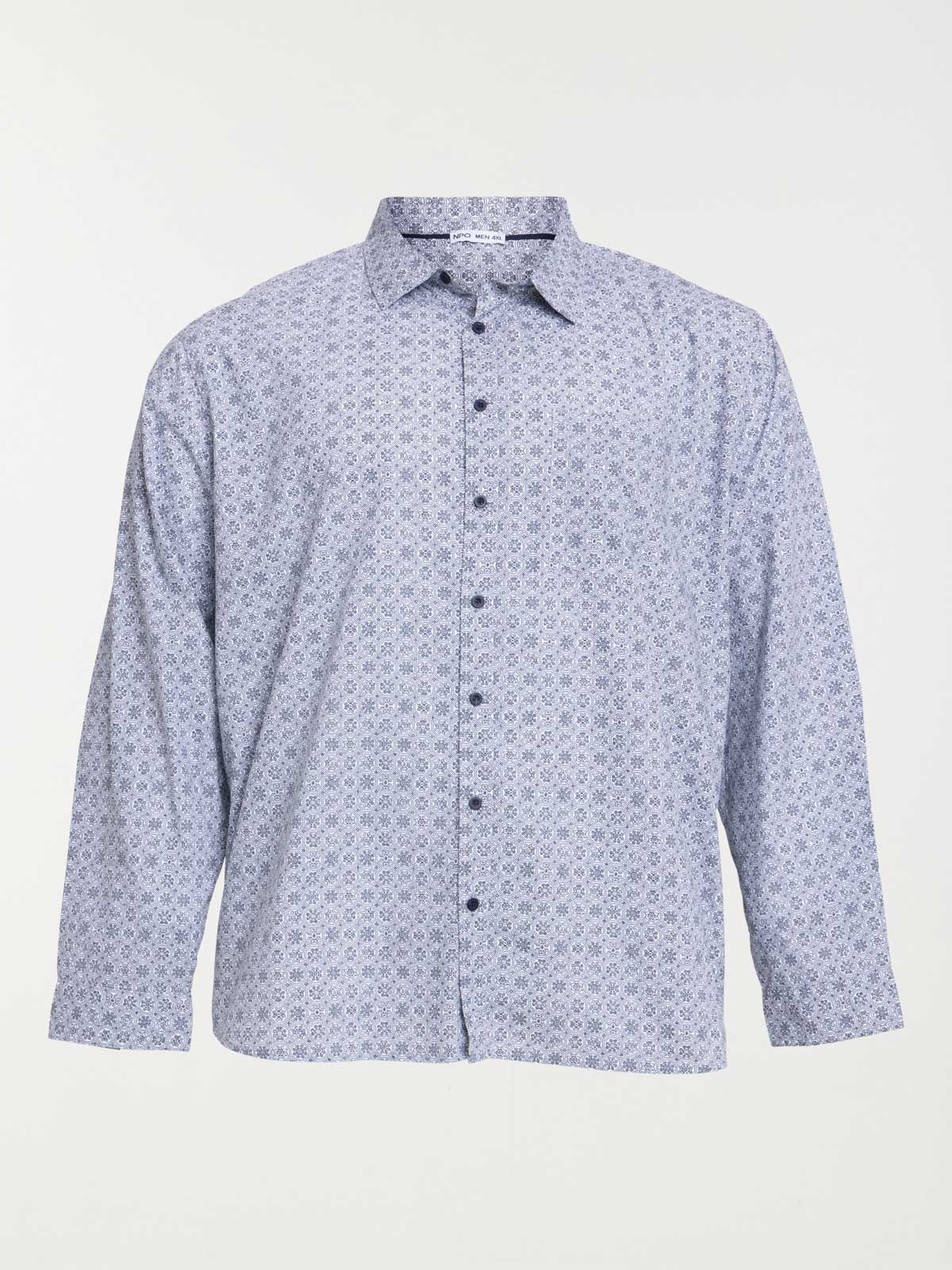 Chemise imprimée grande taille homme