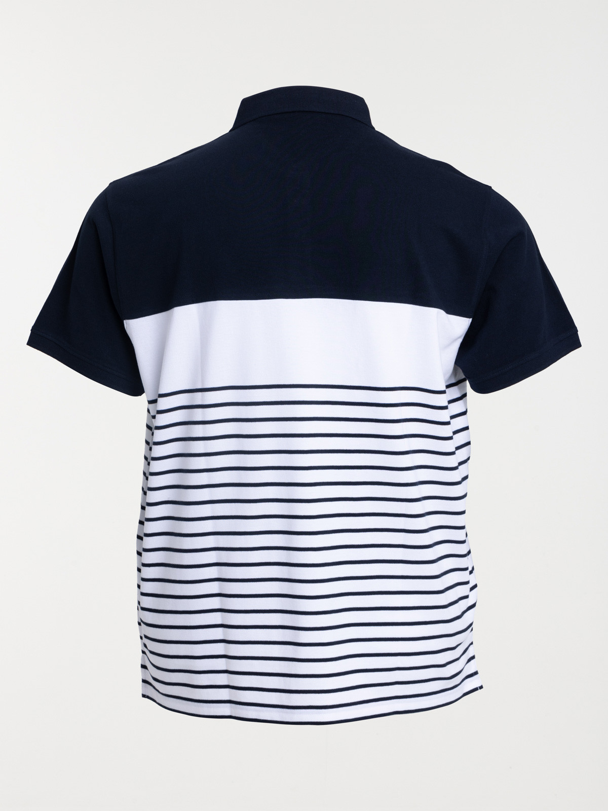 Polo rayé grande taille homme