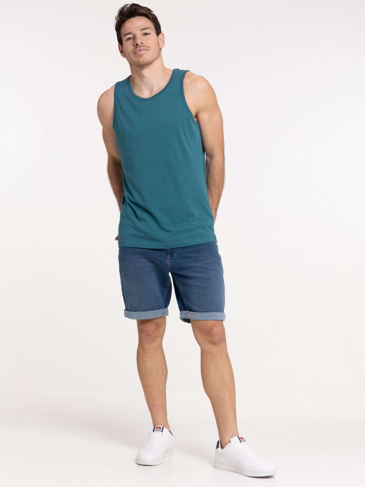 Débardeur bleu cascade homme