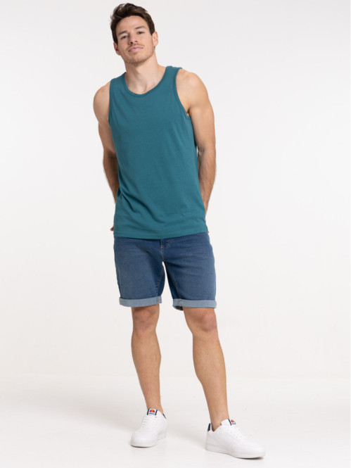Débardeur bleu cascade homme