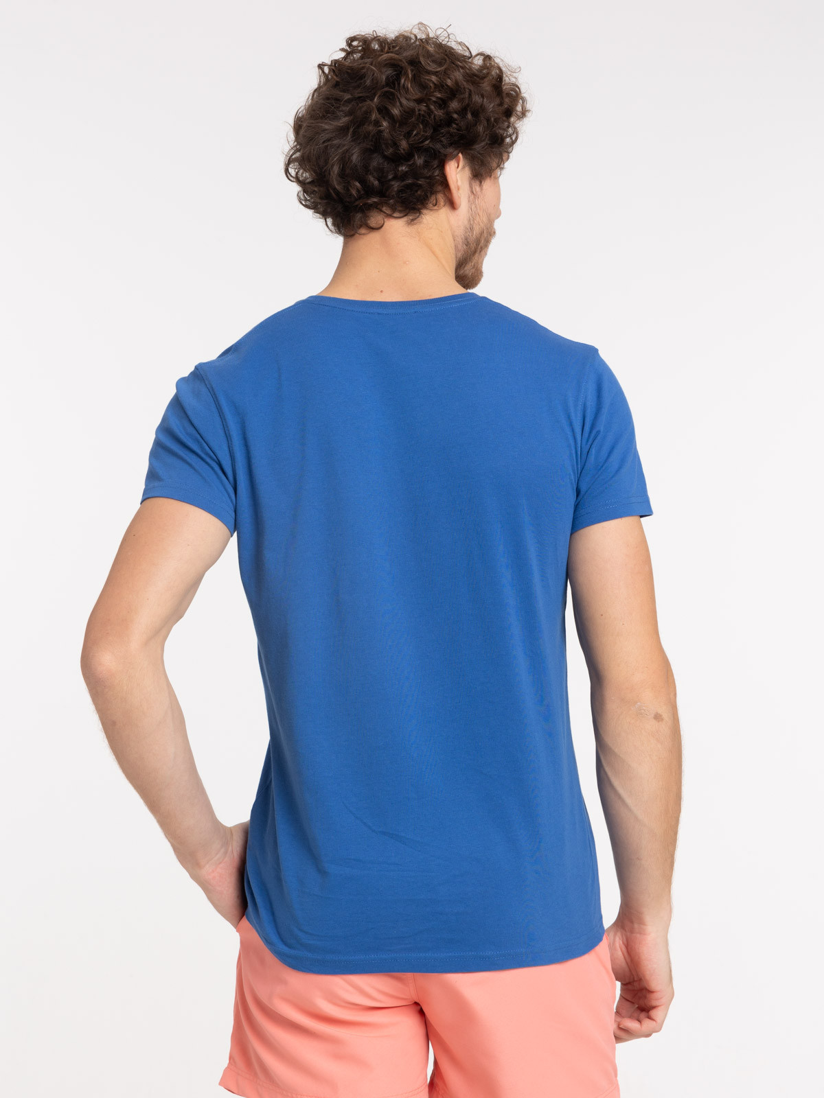 T-shirt homme col rond bleu franc