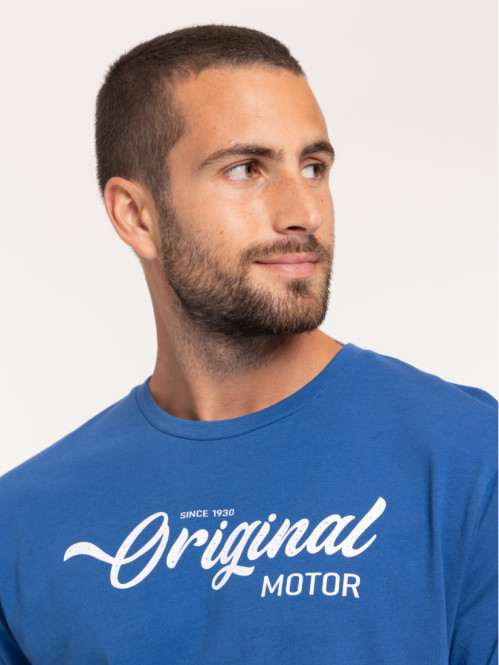 T-shirt original motor bleu franc homme