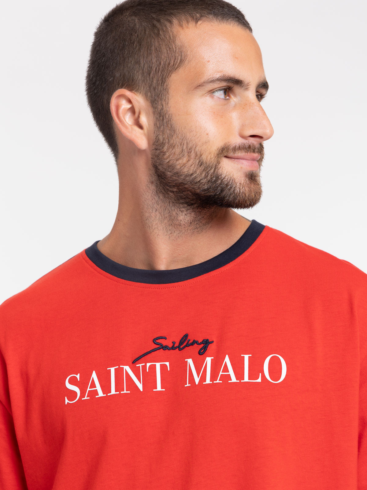 T-shirt Saint-Malo color block homme