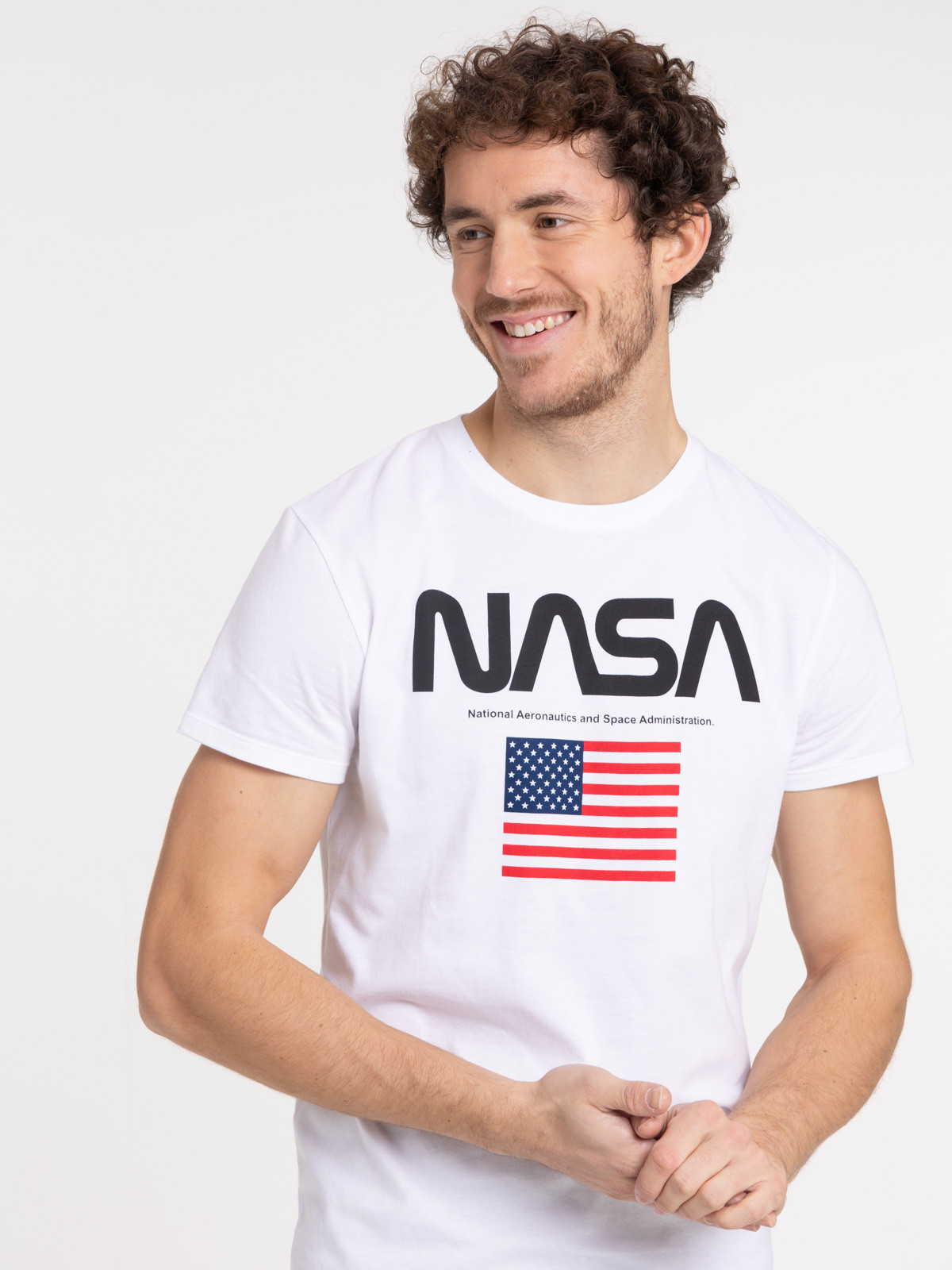 T-shirt NASA homme blanc