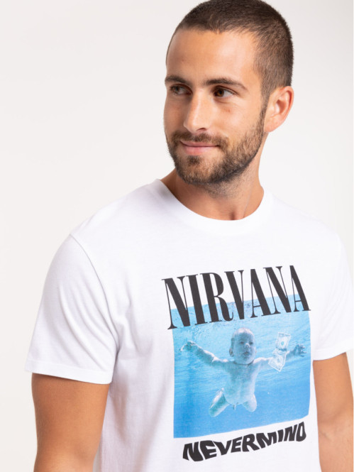 T-shirt blanc NIRVANA homme