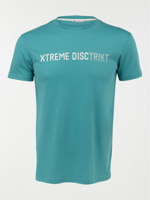 Tee-shirt homme coloris lagon