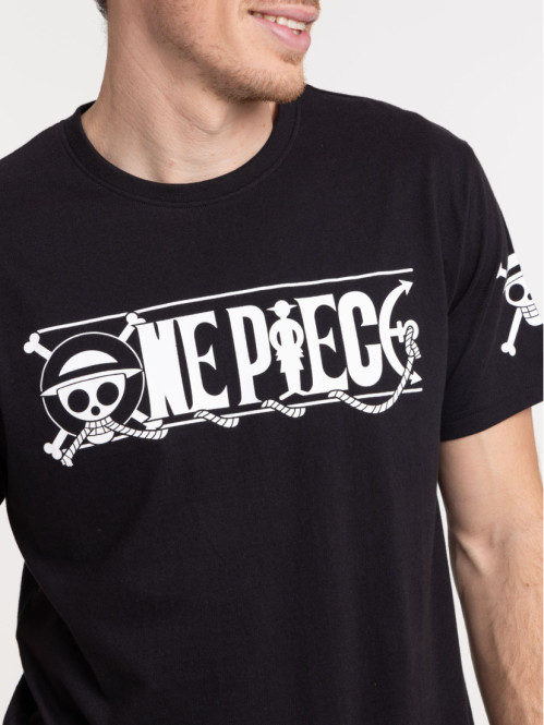 T-shirt One Piece homme noir