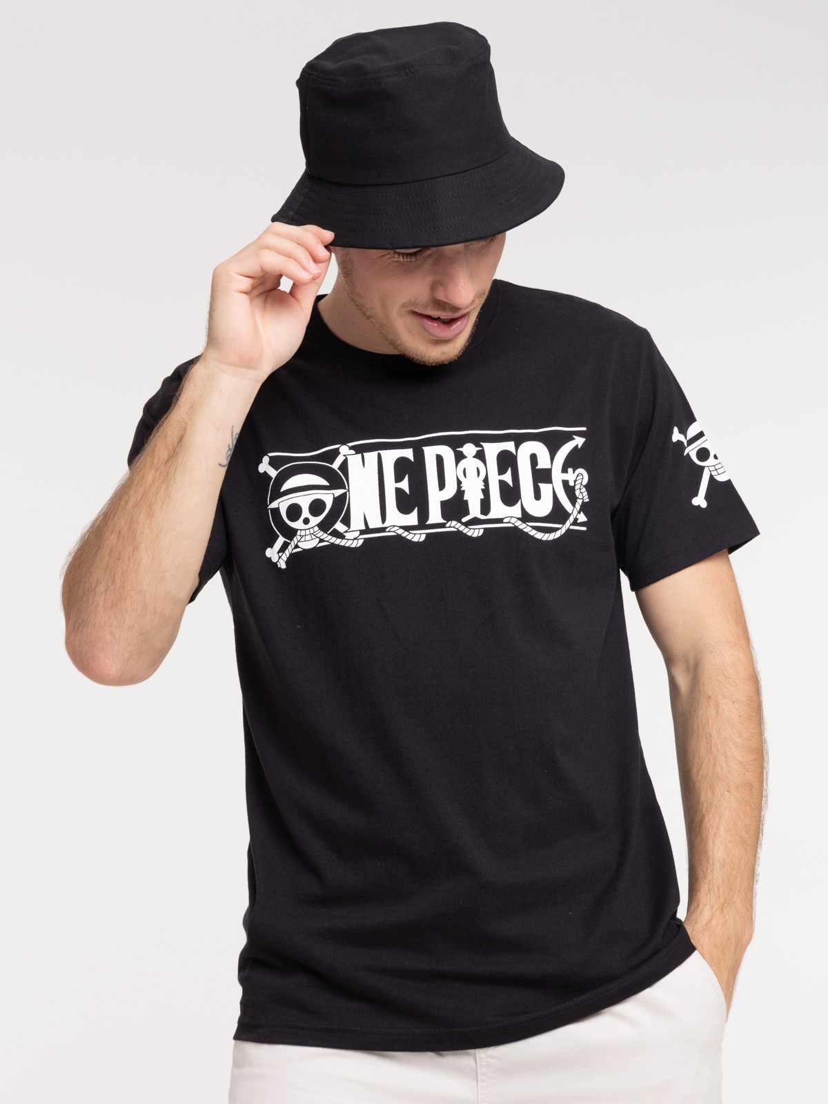 T-shirt One Piece homme noir