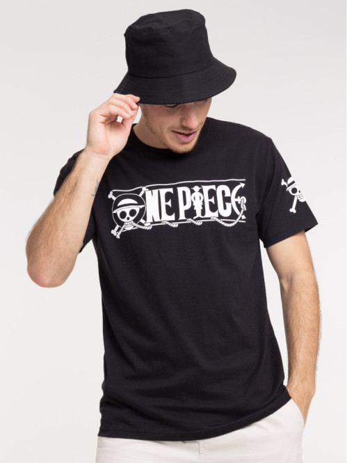 T-shirt One Piece homme noir