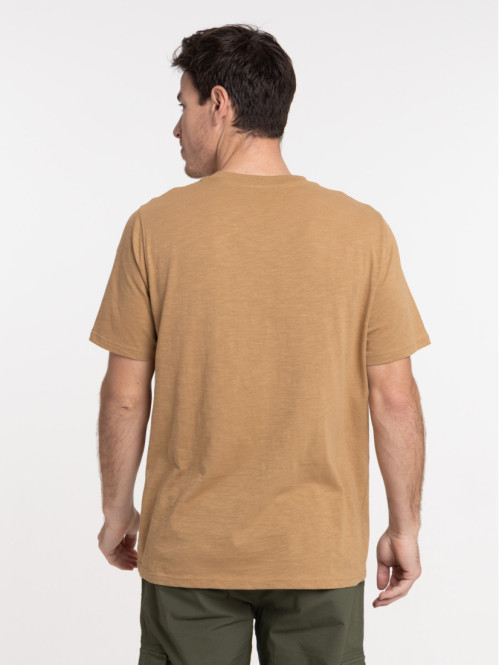 T-shirt summer coloris fauve homme