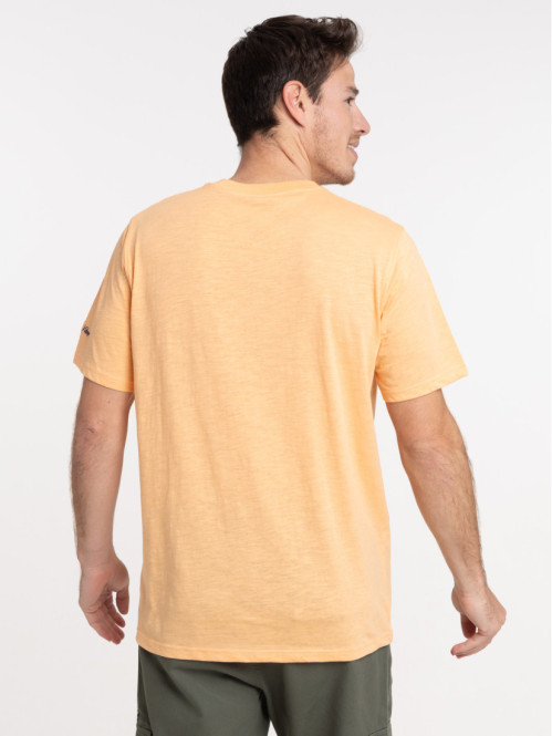T-shirt coloris abricot homme