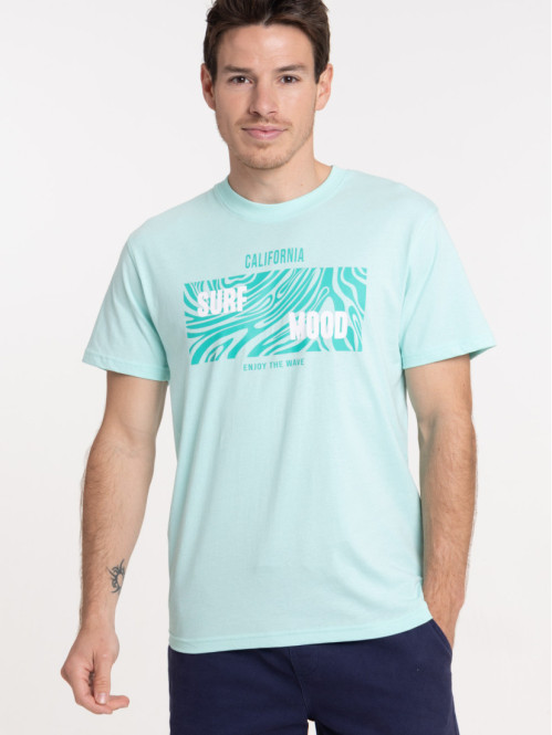 Tee-shirt imprimé miami blue homme