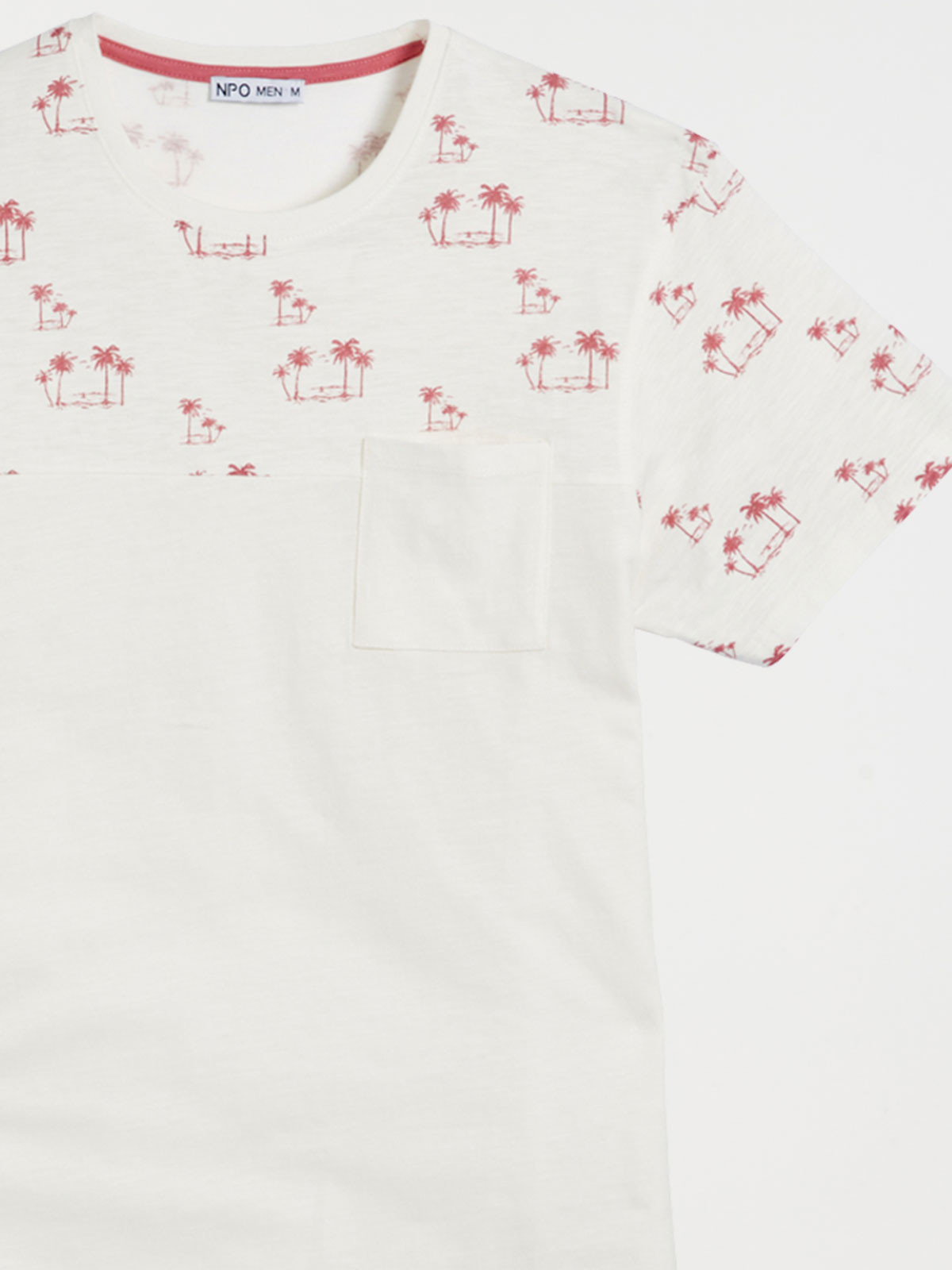 T-shirt motif palmier et poche homme T-shirt motif palmier et poche homme