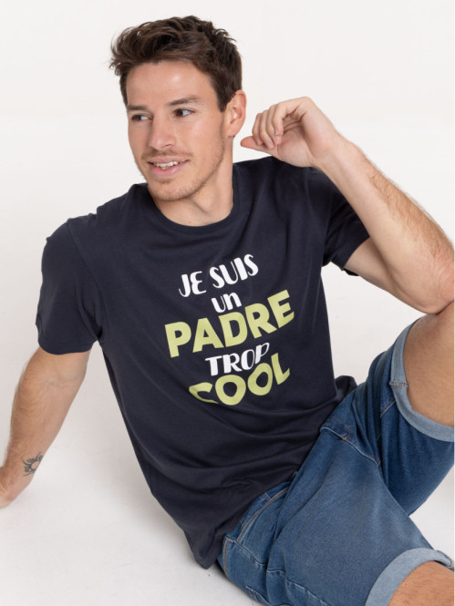 T-shirt fête des pères homme marine