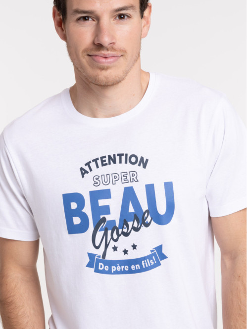 T-shirt fête des pères homme blanc T-shirt fête des pères homme blanc
