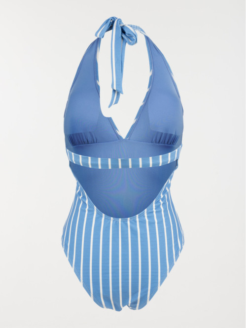 Maillot de bain rayé femme 1 pièce