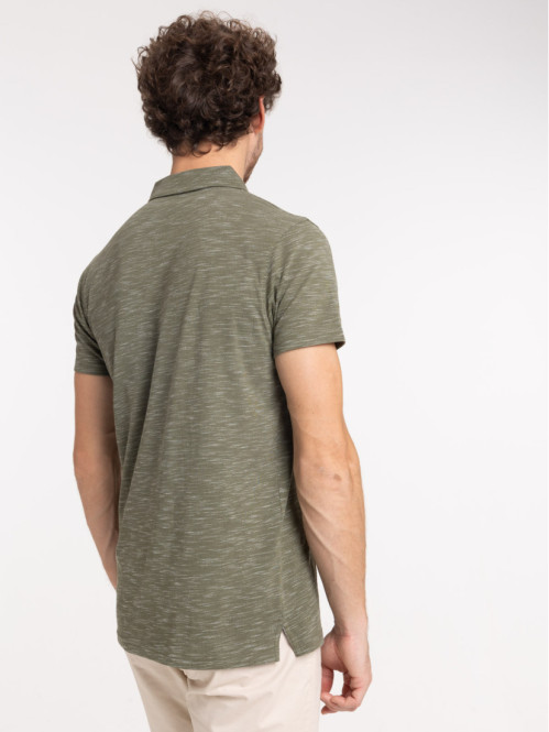 Polo olive homme 100% coton