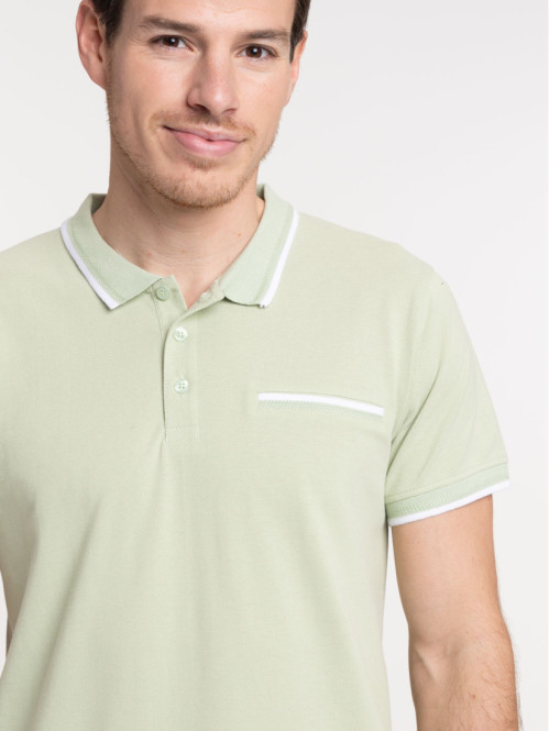 Polo homme smoothie green