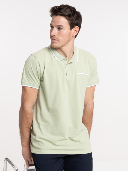 Polo homme smoothie green
