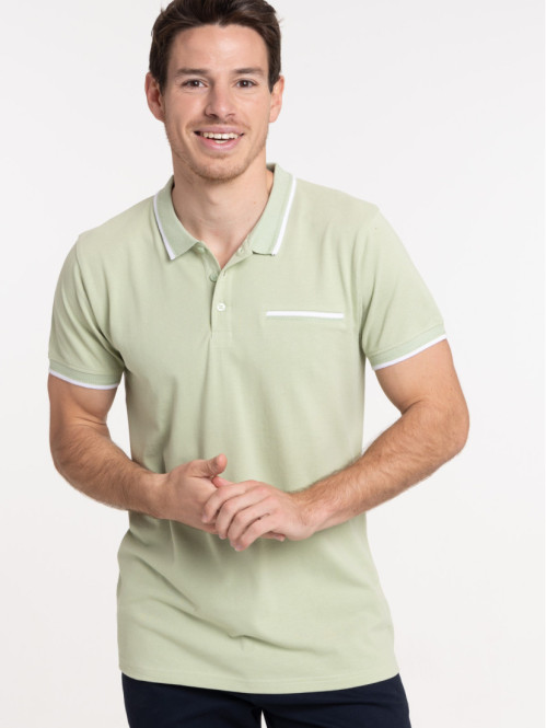 Polo homme smoothie green