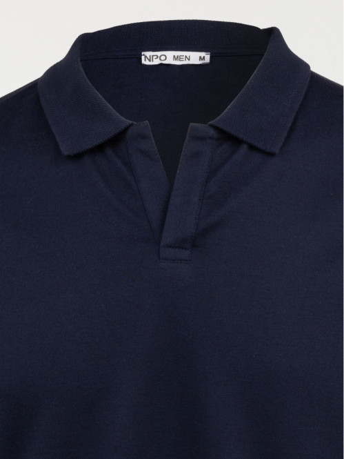 Polo marine navy homme