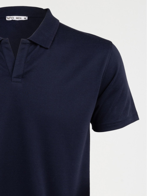 Polo marine navy homme